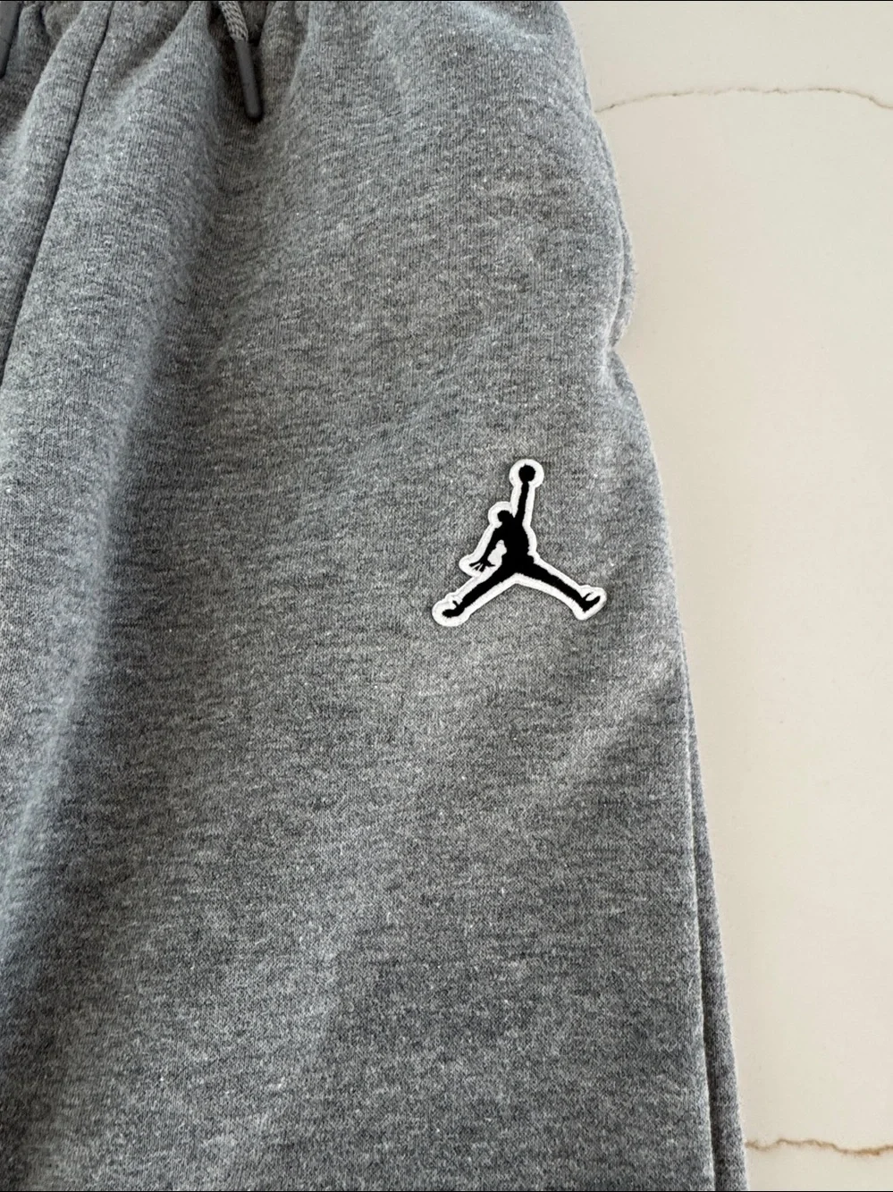 Jordan Kids Grey Joggers with Black Jumpman